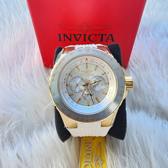 Invicta Gold and White Watch Original Brand New - Picture 6 of 7